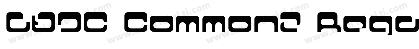 LVDC Common2 Regular字体转换